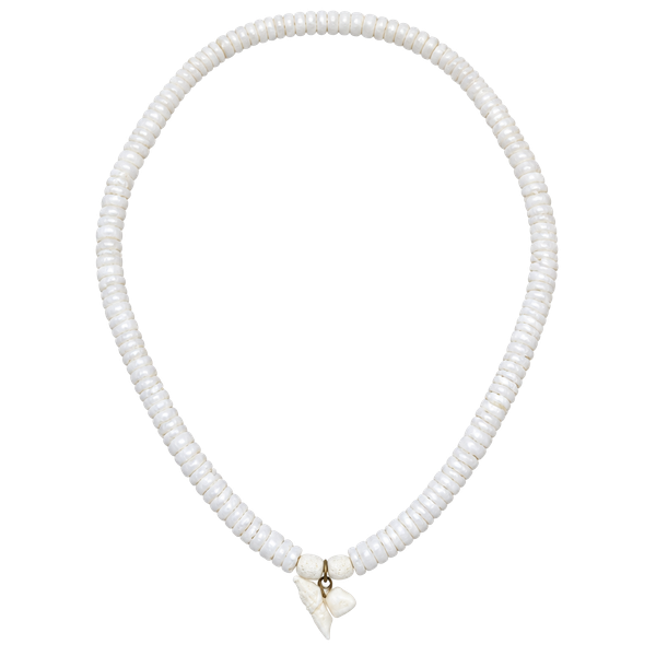 Mermaid Heishi Puka Shell Necklace-set Beach Wedding VTG Estate Shark Tooth