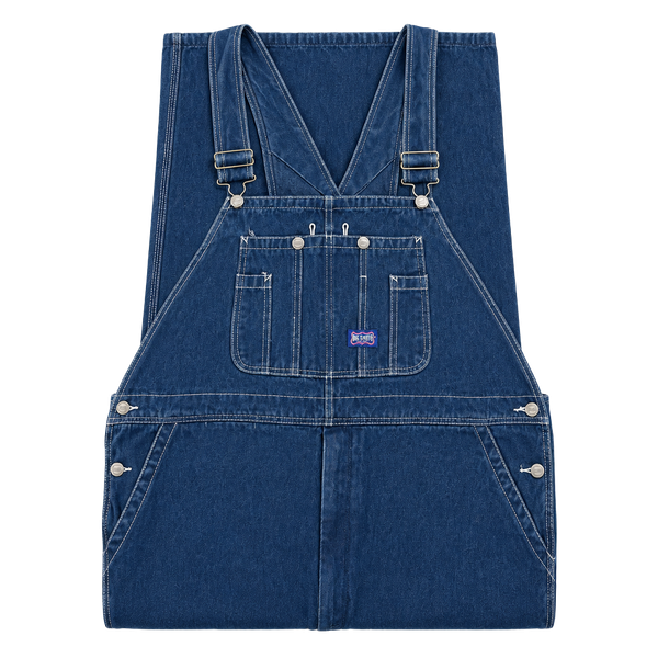 Big Smith Denim Bib Overalls Size 44x30 Blue Cotton Carpenter Workwear