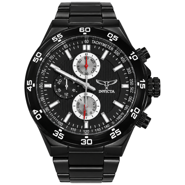 Invicta Chronograph Black Dial Watch