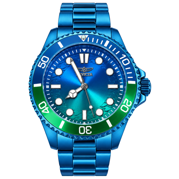 Invicta Pro Diver Watch 43mm Blue Green Stainless Steel 50966