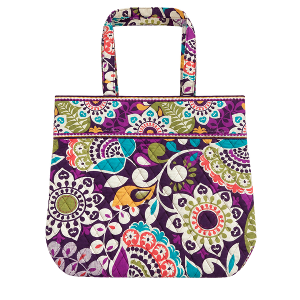 Vera Bradley Plum Crazy Quilted Tote Bag Purse