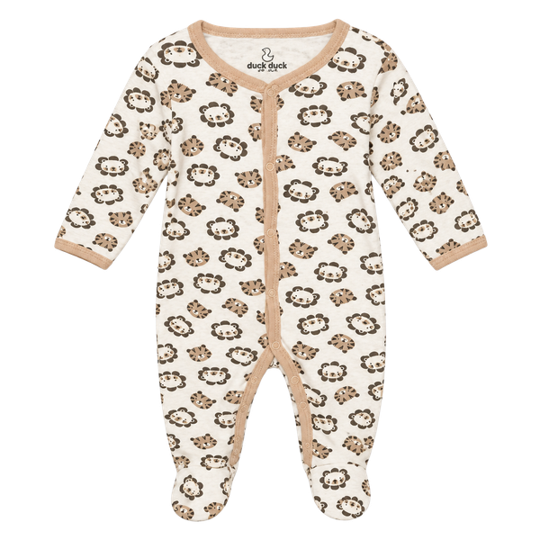 Duck Duck Goose Footed Sleep and Play Size 6-9M Animal Print