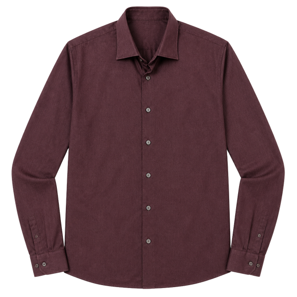 Van Heusen Men's Burgundy Long Sleeve Dress Shirt size XLT