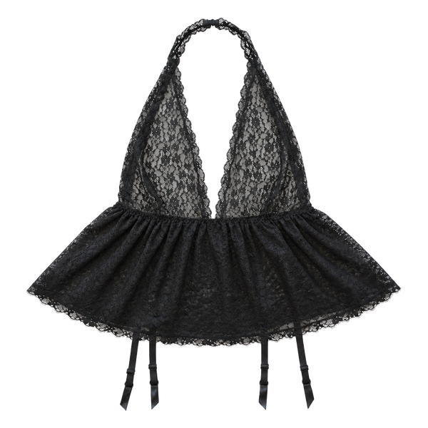 Victoria Secret Black Lace Lingerie Size L New Without Tags