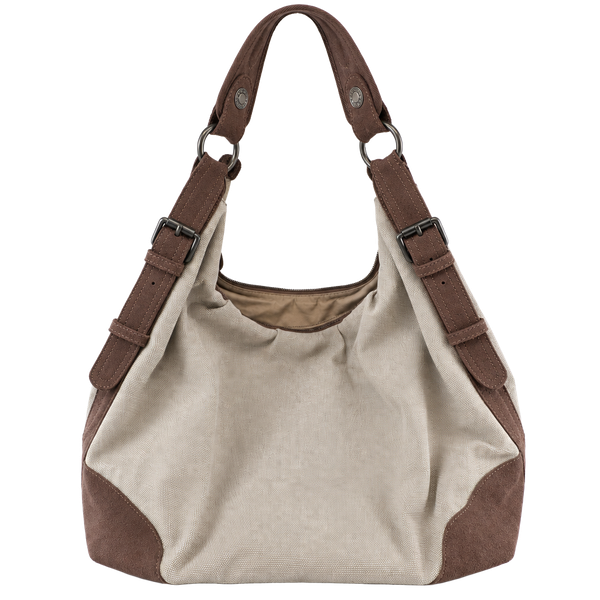 Gap Classic Canvas Brown Suede Shoulder Hobo Bag