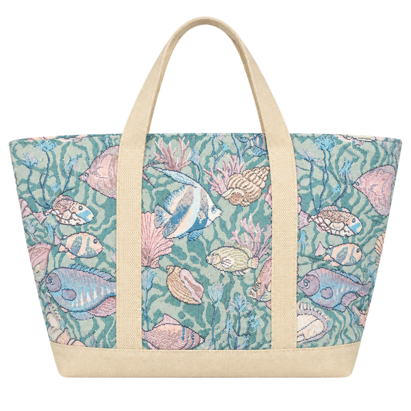 Bonniebag Tapestry Tote Bag Sea Life Fish Coral