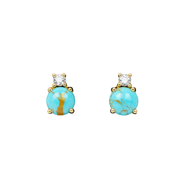 Navajo Sterling Silver and Turquoise Earrings