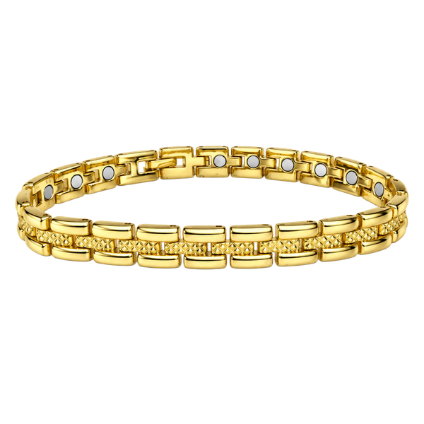 Magnetic Therapy Link Bracelet Gold Tone