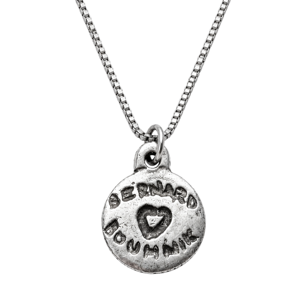 Metal Pointus Paris Bernard Bouhmik Sterling Silver Necklace