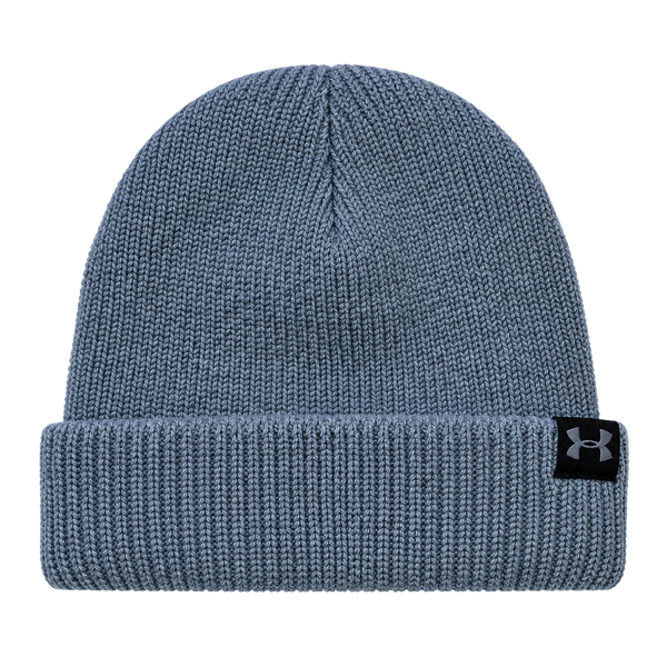 Under Armour Beanie Hat Grey Ribbed Knit OSFA 