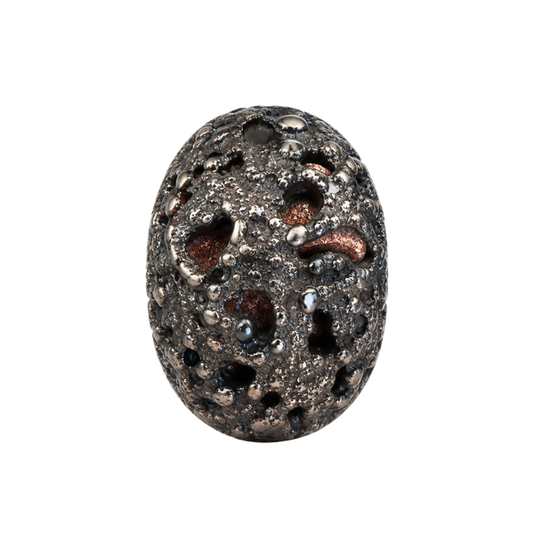 Reed And Barton Sterling Silver Floral Spoon Ring