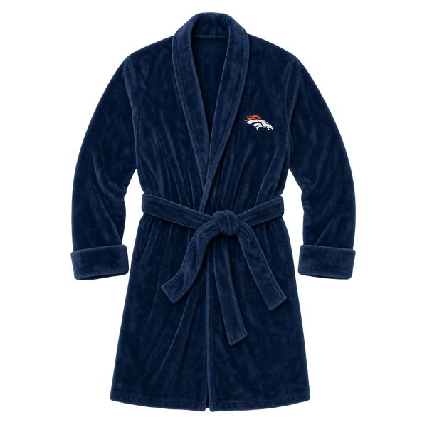 The Northwest Company Denver Broncos Plush Bathrobe Size L/XL
