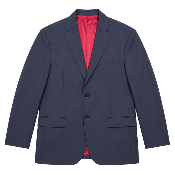 Saks Fifth Avenue Made in Italy Wool Two-Button Black Blazer Est 42R see measurements 