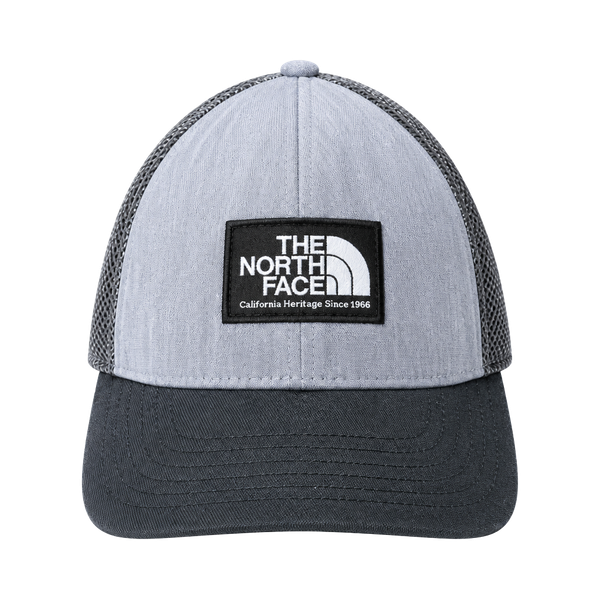 The North Face Trucker Hat Gray Black Mesh Snapback Flexfit One Size