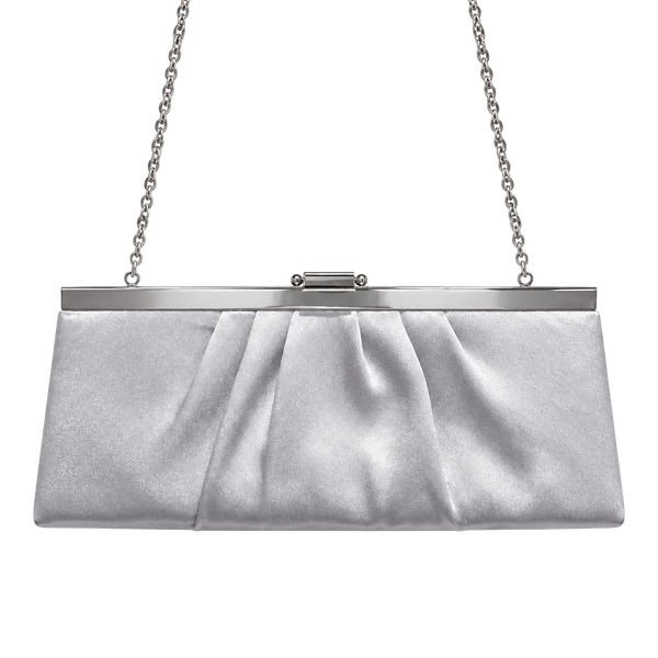 Gunne Sax Silver Crossbody Bag with Chain Strap