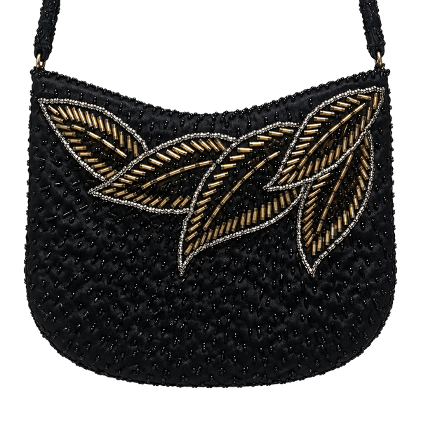 Vintage La Regale Black Beaded Bag