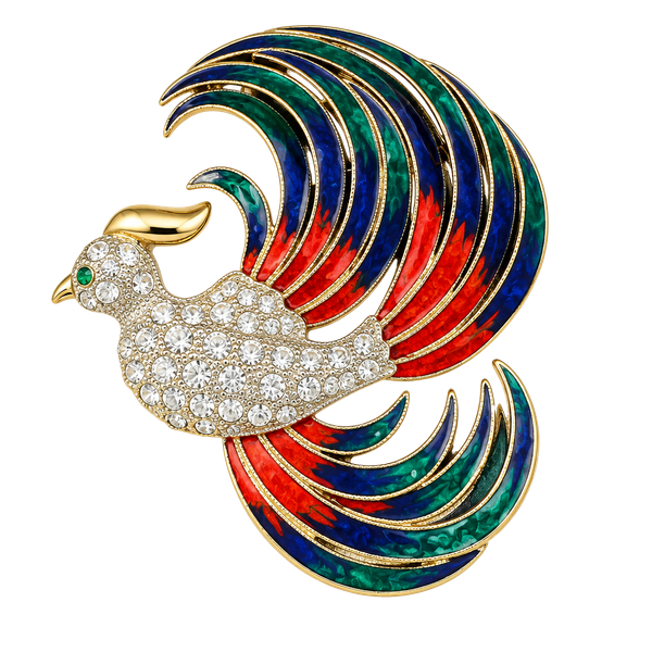 1980s Bird of Paradise Brooch
