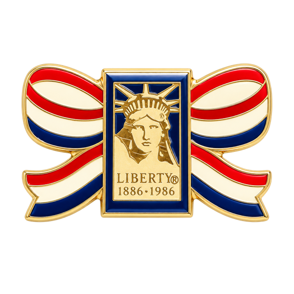 S.L.E.M.F. Inc. Statue of Liberty 1886-1986 Centennial Lapel Pin
