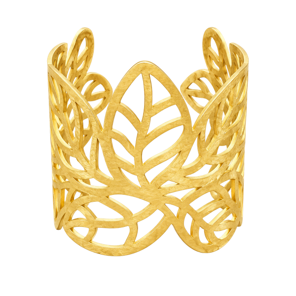 Glow by Shilla Fuji Gold Leaf Cuff Bracelet