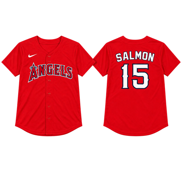  Angels Salmon 15 Youth XL Jersey