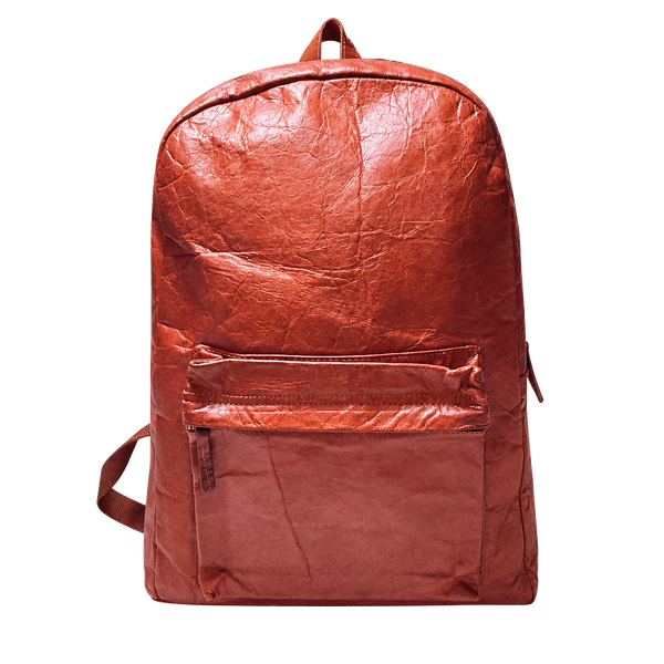 Vintage Brown Leather Backpack Daypack 17 Inch