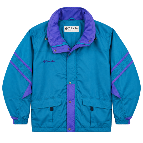 Vintage 90s Women’s Columbia Sportswear Gizzmo Jacket Blue Purple Sz XL
