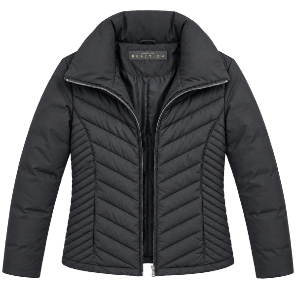 Kenneth Cole Reaction Womens Quilted Puffer Jacket M