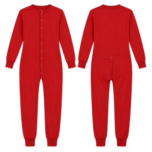 L.L. Bean Red Long Sleeve Henley long underwear Size L Reg OD8J7