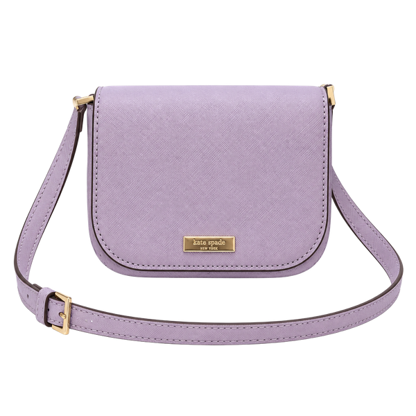 Kate Spade Laurel Way Carsen Crossbody Bag Lilac Purple Saffiano Leather