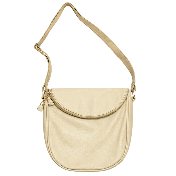 Toni Vintage 1980s Yellow Gold Genuine Leather Handbag Tassel Crossbody