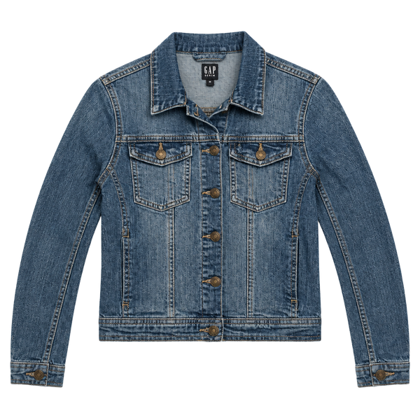 Gap Kids Blue Denim Jean Jacket XL Regular Youth Boys Girls Classic Trucker