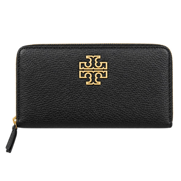 Tory Burch Emerson Zip Continental Wallet Black Leather