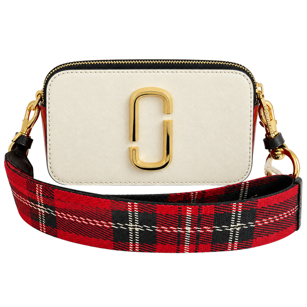 Marc Jacobs The Snapshot Mini Crossbody Bag White Red Blue Multi-Color