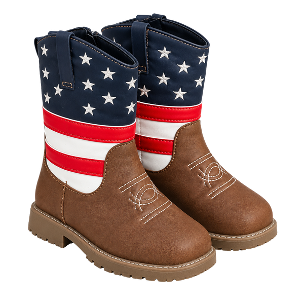 Pawz Little and Big Boys Cowboy Western Boots