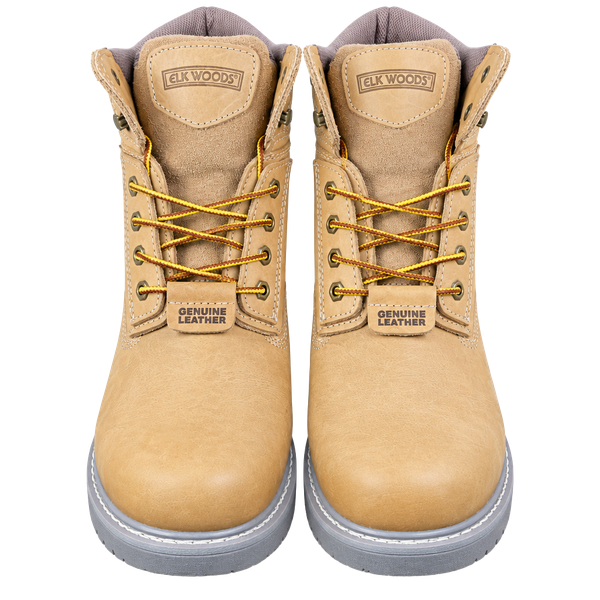 Elk Woods Rainier Size 12D Tan Leather Work Boots