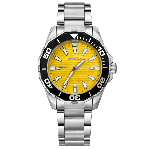 Invicta Meridian Watch 46mm Yellow Dial 001-GA-M-101