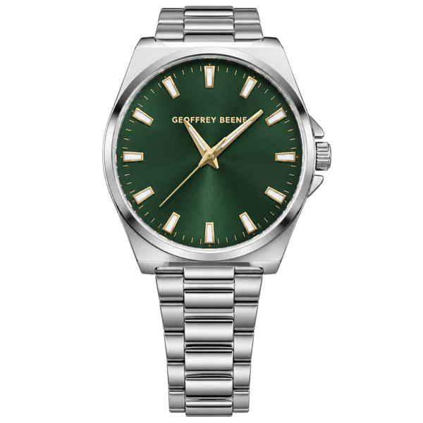 Geoffrey Beene GB8224GU Watch Gunmetal Green Dial