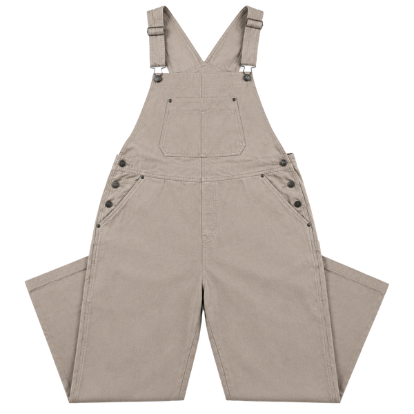 Cherokee Overalls Size XL Tan Cotton Utility Canvas Cargo Pants Bib