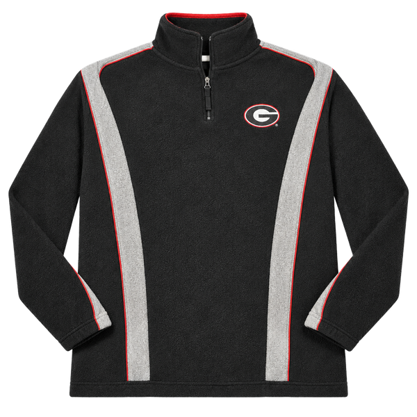KIDS Genuine Stuff Georgia Bulldogs Quarter-Zip Fleece XL (18-20) Black