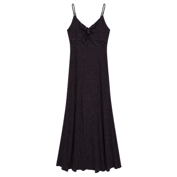 Idyllwind Fueled By Miranda Lambert Maxi Dress Size M Black Crochet