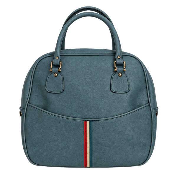 Airway Industries Blue Vintage Travel Overnight Bag Luggage