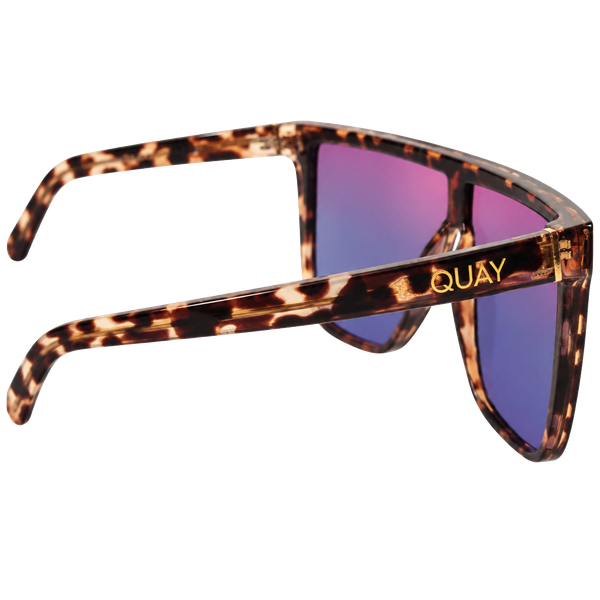 Quay Nightfall Shield Sunglasses Tortoise Purple Gradient