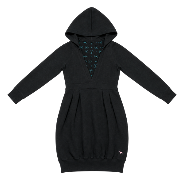 Victoria's Secret PINK Hoodie Dress Size M Black