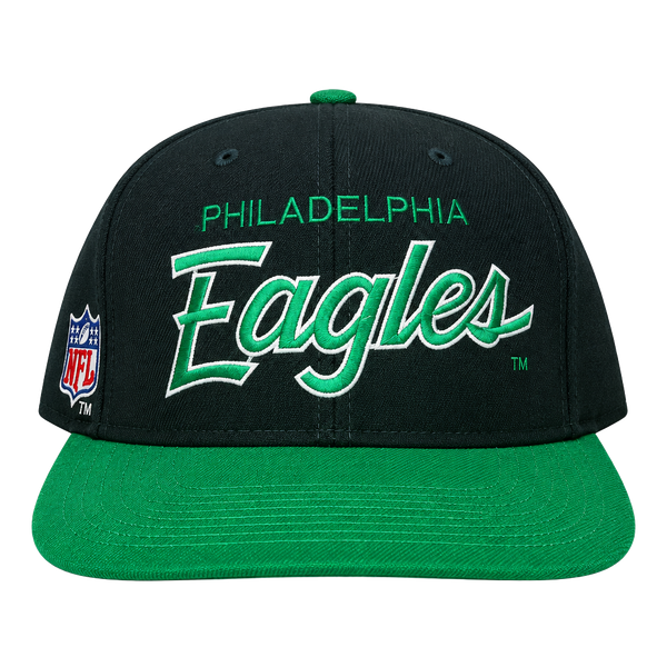 Sports Specialties Philadelphia Eagles Snapback Hat One Size Black and Green