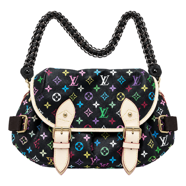 Louis Vuitton Monogram Multicolor Lodge PM Handbag Black