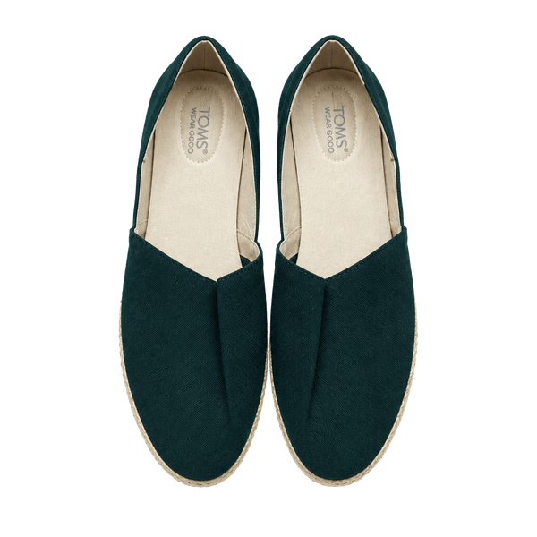 Adam Tucker Sage Espadrille Flat Size 11M Black Suede D'Orsay