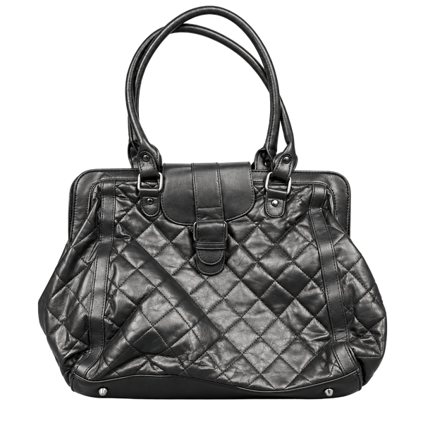 Unbranded Quilted Metallic Bronze Shoulder Bag Handbag