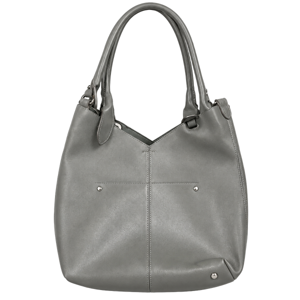 Unbranded Gray Faux Leather Hobo Shoulder Bag Handbag