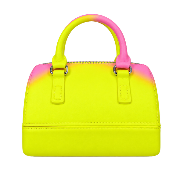 Unbranded Ombre Jelly Boston Handbag Yellow Pink