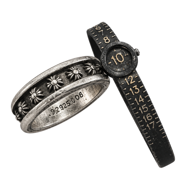 Chrome Hearts Mini Plus Ring Size 10 Silver